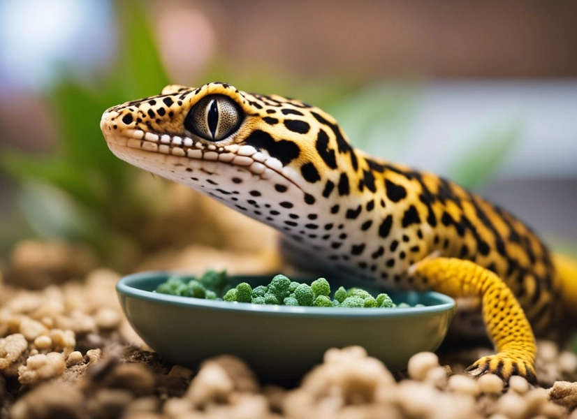 feeding leopard geckos