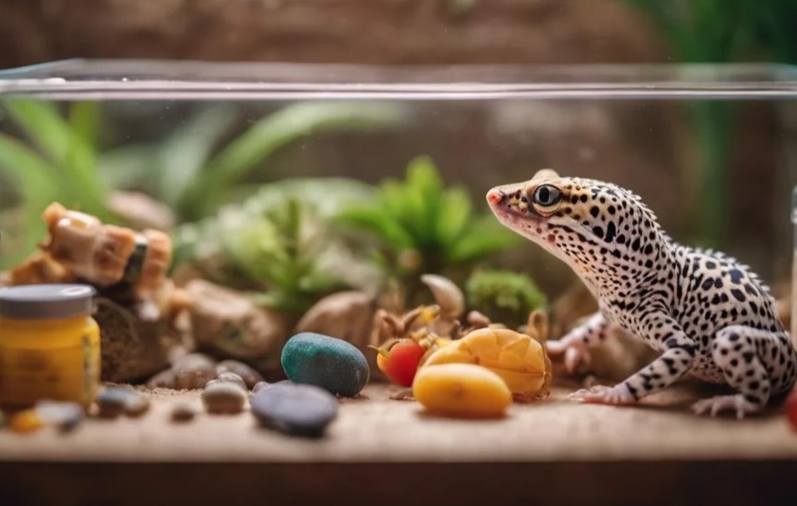 how to feed a baby leopard gecko