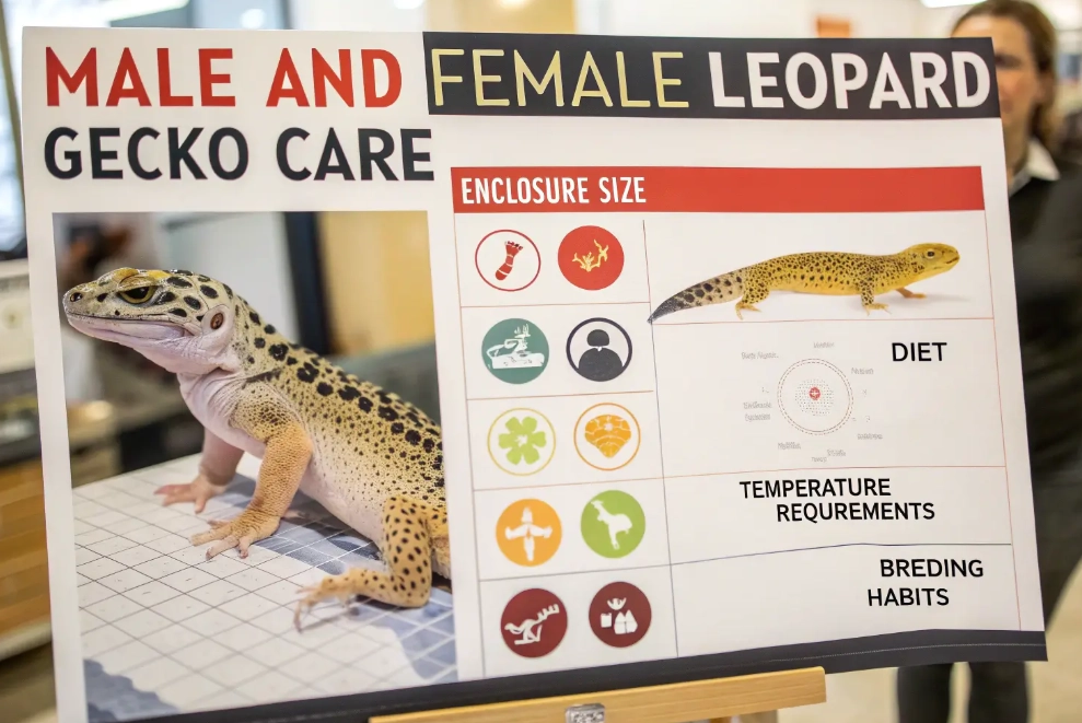 adult leopard gecko size