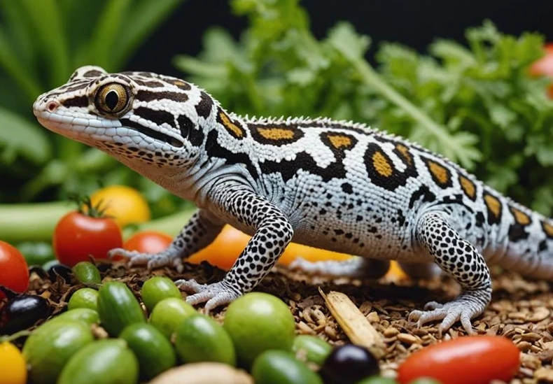feeding leopard gecko feeding leopard gecko